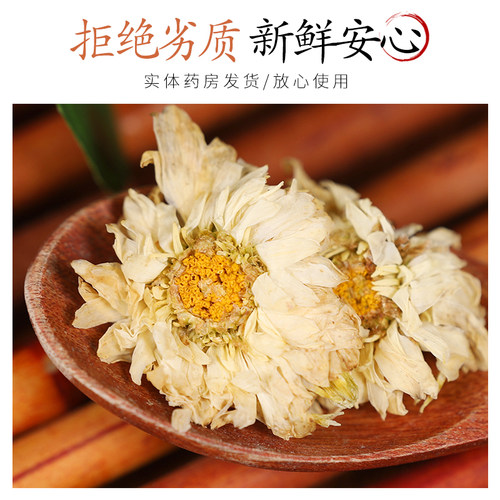 中药材精选新货杭白菊泡茶泡水浙江桐乡正宗吭白菊菊花50克 - 图0