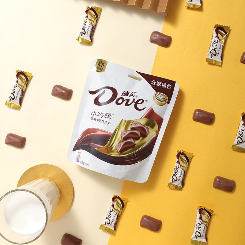 德芙216g*2碗+84g丝滑牛奶巧克力送亲戚