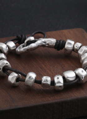 s999足银创意复古风流行潮人手绳