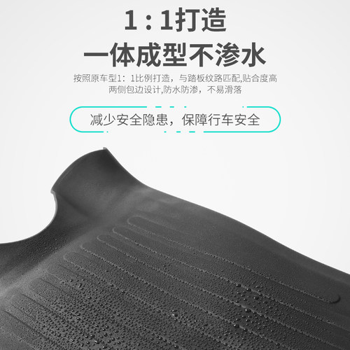 电动车脚垫适用于小牛G0/G2/B0橡胶脚踏垫配件防滑防水电瓶踏板垫 - 图1