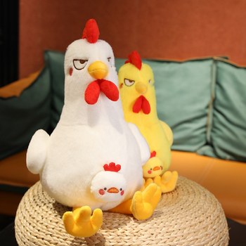 ກາຕູນ rooster ໃຫຍ່ doll plush toy ນອນ pillow doll ເດັກນ້ອຍສະດວກສະບາຍ rag doll ຂອງຂວັນວັນເກີດສໍາລັບຜູ້ຊາຍແລະແມ່ຍິງ