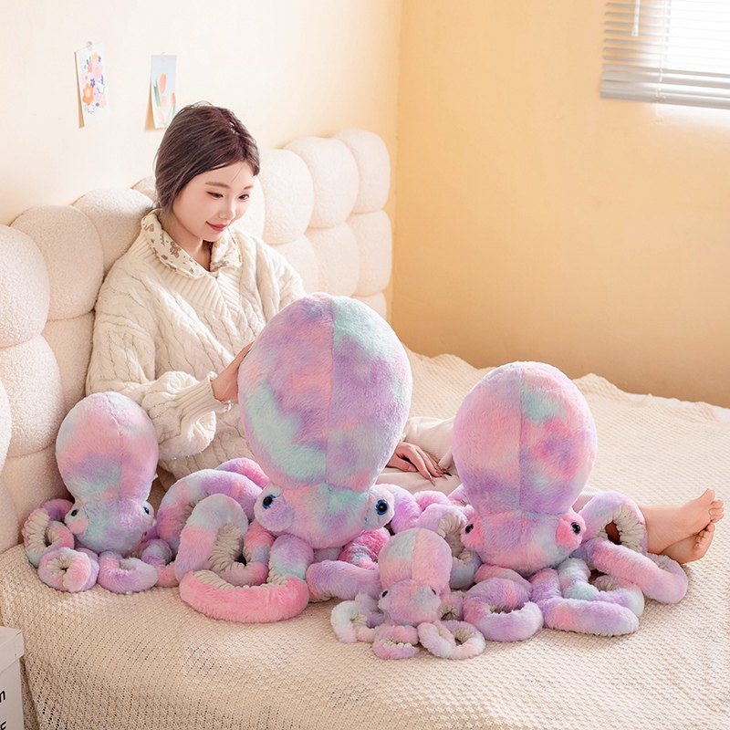 卡通仿真章鱼公仔毛绒玩具八爪鱼玩偶布娃娃可爱女孩睡觉抱枕靠背,淘宝优惠券,粉丝福利购,淘宝优惠卷