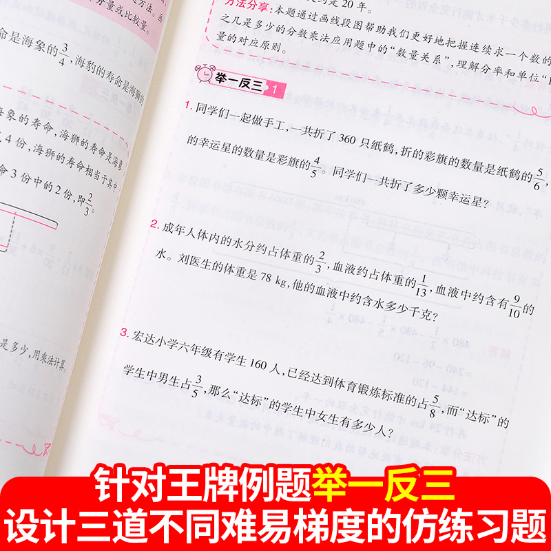 小学奥数举一反三六年级 小学奥数创新思维训练 数学应用题强化训练 小学奥数天天练奥数题一点就通专项训练同步练习题册a版上下册 - 图1