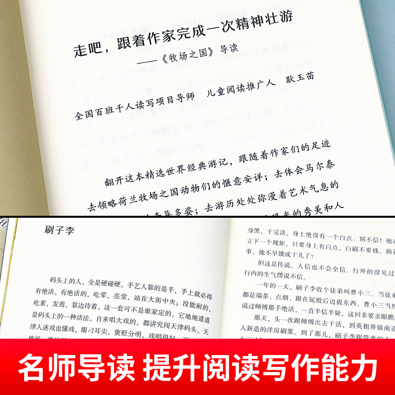 五年级下册必读的课外书老师推荐全套人教版小学语文教材同步配套阅读书籍刷子李牧场之国威尼斯的小艇跳水列夫托尔斯泰金字塔夕照 - 图1