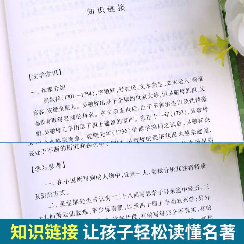 儒林外史人民文学出版社吴敬梓正版原著四五年级九年级下册必读课外书语文阅读力提升清代长篇小说适合中学生看的老师推荐初三 9下 - 图2