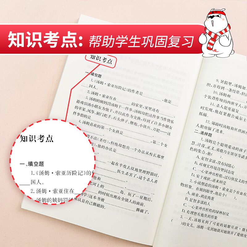 汤姆索亚历险记六年级下册必读的课外书经典书目老师推荐快乐读书吧6年级课外阅读书籍精编版 适合四五年级看的书故事书人教版 - 图3