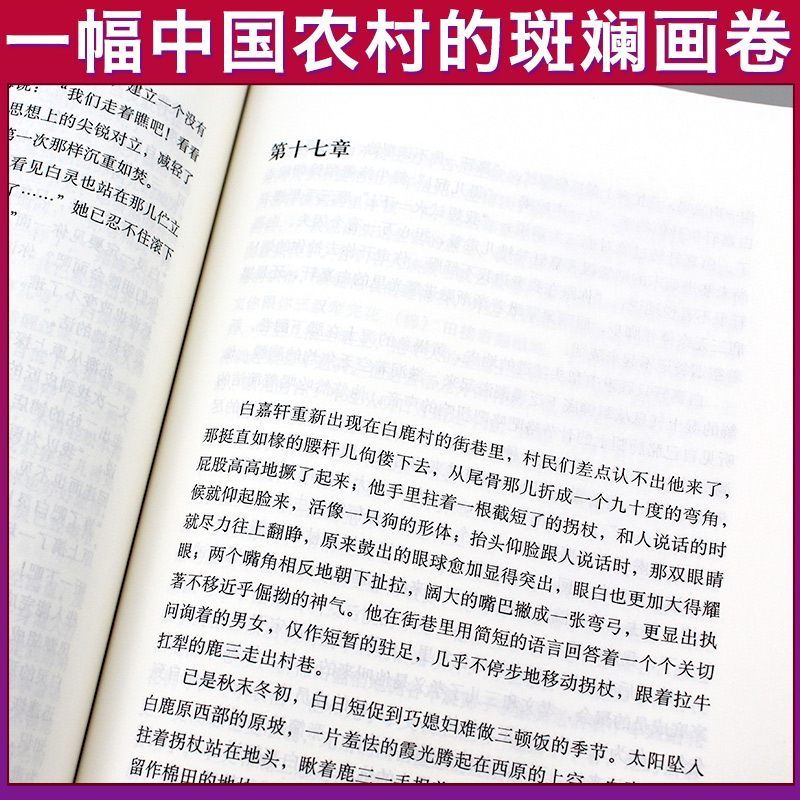 白鹿原无删节版正版完整版原著书籍现代当代文学小说经典陈忠实著作家出版社畅销书排行榜 - 图1