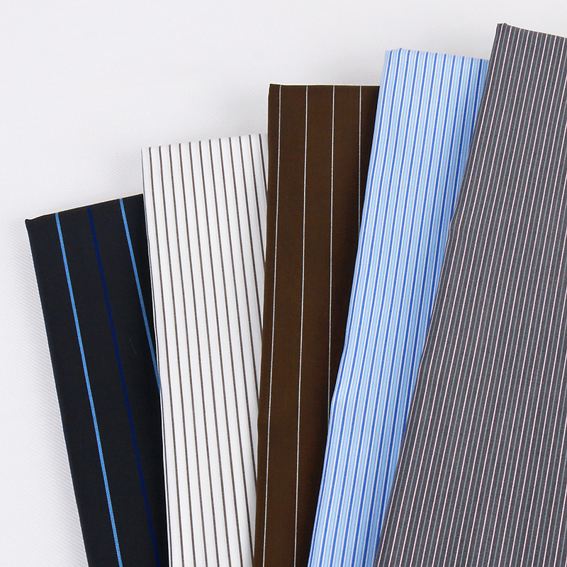 新款弹力黑白色织棉布红黑紫灰青蓝白条纹衬衫布料服装布面料包邮,淘宝优惠券,粉丝福利购,淘宝优惠卷