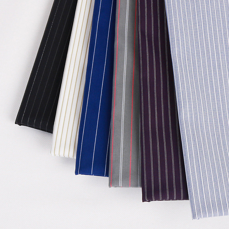 新款弹力黑白色织棉布红黑紫灰青蓝白条纹衬衫布料服装布面料包邮,淘宝优惠券,粉丝福利购,淘宝优惠卷