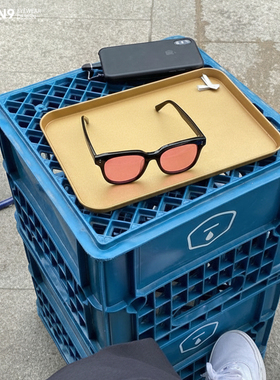 enson9复古板材大方框偏光墨镜