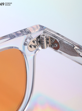 高级板材透明浅茶色太阳镜潮男女