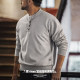 Madden Workwear American Casual Henley Neck Sweatshirt