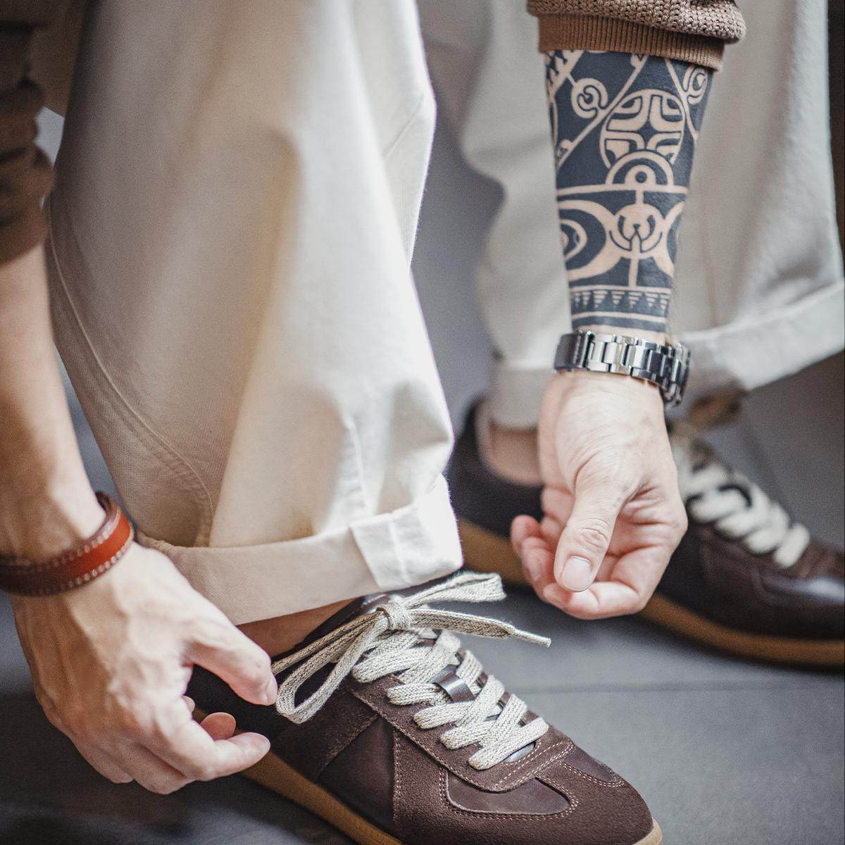 马登2026新款板鞋秋冬平底低帮百搭男鞋休闲运动软底复古德训鞋,淘宝优惠券,粉丝福利购,淘宝优惠卷