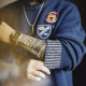 Madden Workwear American Embroidery Contrast Color Sweater Knitwear