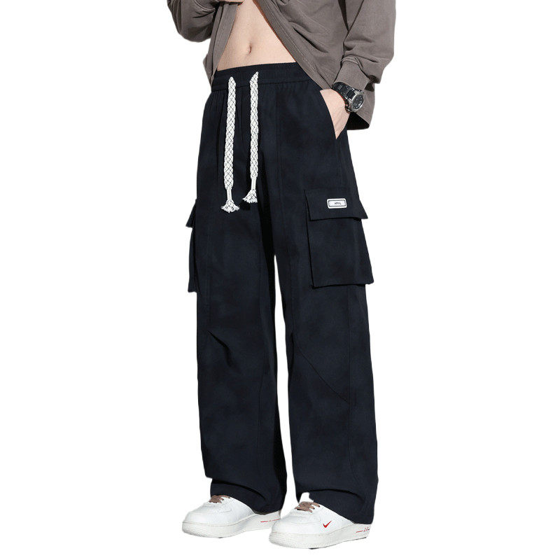 班尼路工装裤男春秋季2026大口袋裤子宽松直筒休闲长裤青少年男裤,淘宝优惠券,粉丝福利购,淘宝优惠卷