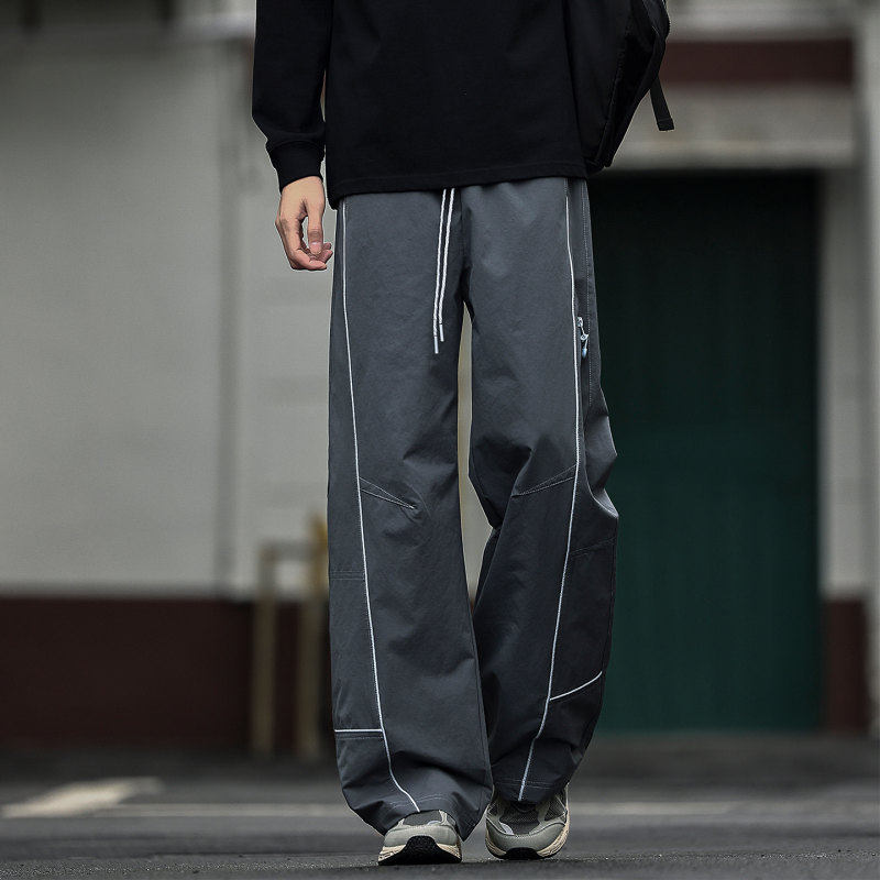 班尼路伞兵冲锋裤男生春秋季2026潮牌机能户外工装裤休闲阔腿长裤,淘宝优惠券,粉丝福利购,淘宝优惠卷