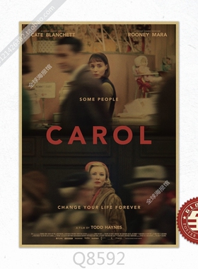 卡罗尔Caro同性爱情电影复古海报