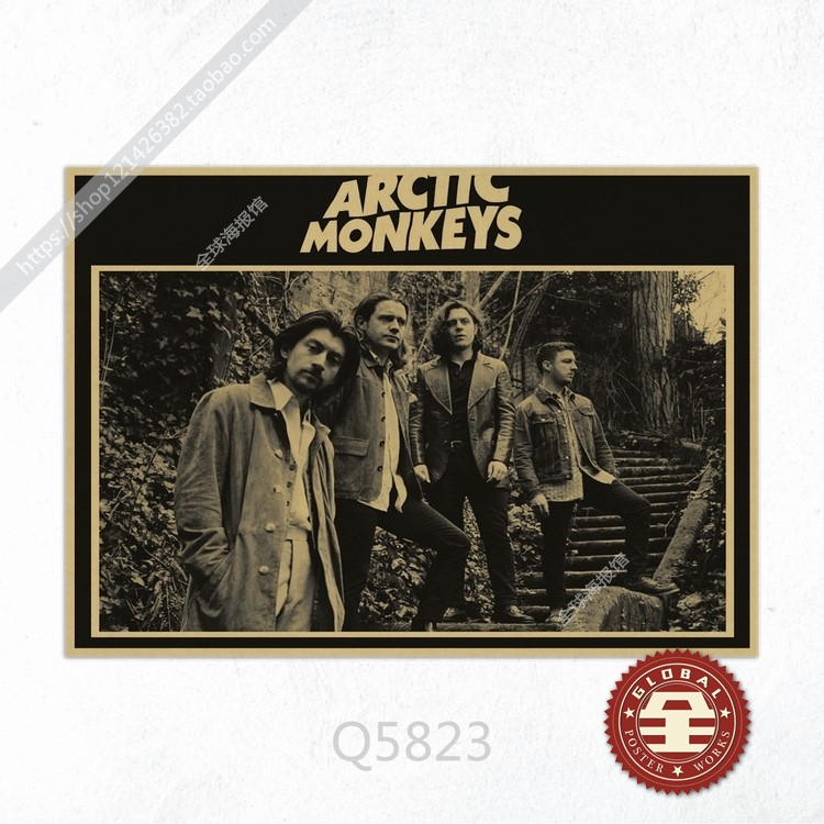 Arctic Monkeys 北极猴子 摇滚音乐牛皮纸海报酒吧琴行装饰画芯 - 图1