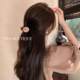Xiao Xiangfeng Hair Clip Milk Tea Colored Hair Clip Net Red Camellia Hair Clip Super Fairy Small Clip Lady's Headwear at the Back of the Head