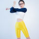 ສີຜິວ sexy ບາງ quarter pants nylon