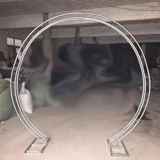 婚庆拱门铁艺花架方形架子道具绢花拱门圆形门开业花门婚礼布置现