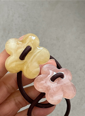 头绳亚克力气质简约水墨纹发绳