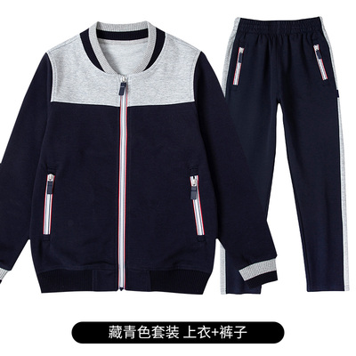 惠州中学校服惠州实验高中生校服运动服套装T恤裤子加绒 - 图2