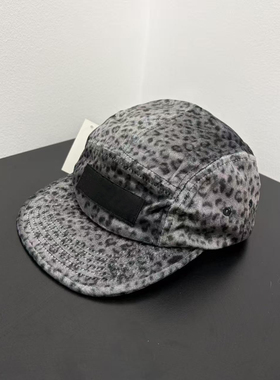 美式潮牌豹纹天鹅绒棒球帽
