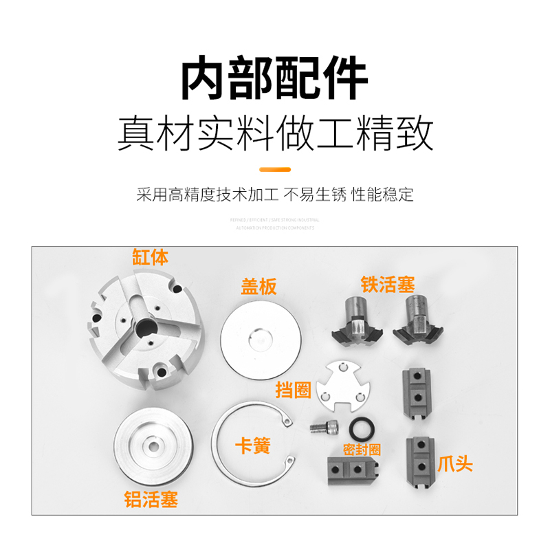 SMC型二爪三爪四爪气动手指气缸MHS234-16D20D25D32D40D50D125-图3