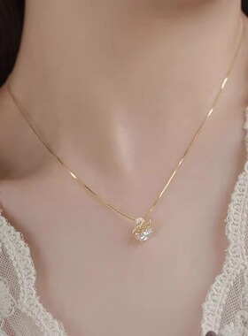 小天鹅项链ins简约精致