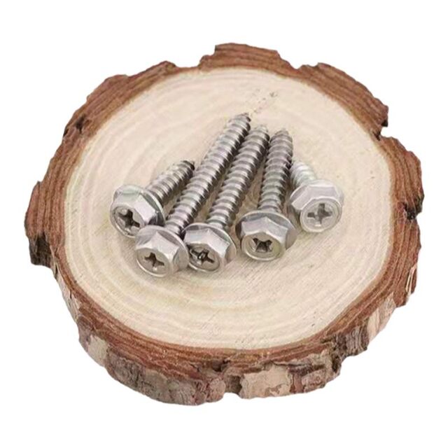 Cross hexagonal self-tapping flange 304 stainless steel