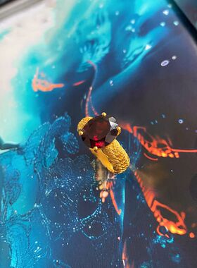 古法金色手饰首饰复古生如夏花新款女士黄金色戒指精致高级感百搭