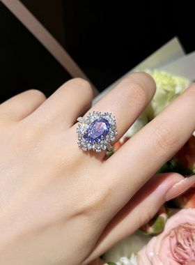 矢车菊戒指高级感百搭