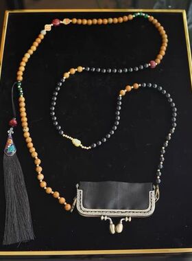 【宋锦】新中式国风珠链流苏真丝民族风斜跨手机挂链小众高级感