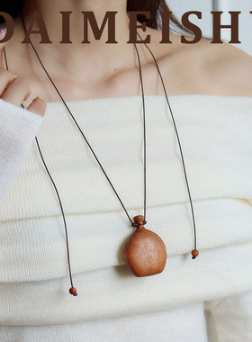 简约复古轻奢可抽拉酒壶长款毛衣