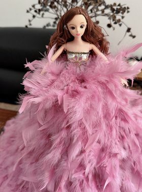 45*80cm洋娃娃婚纱娃娃大拖尾汽车摆件创意礼物公主女孩橱窗摆件