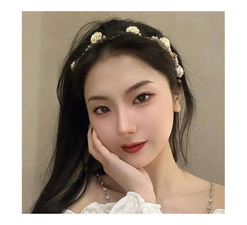 Luxurious Elegant Rose Vine Headband Accessories Headdress G - 图1