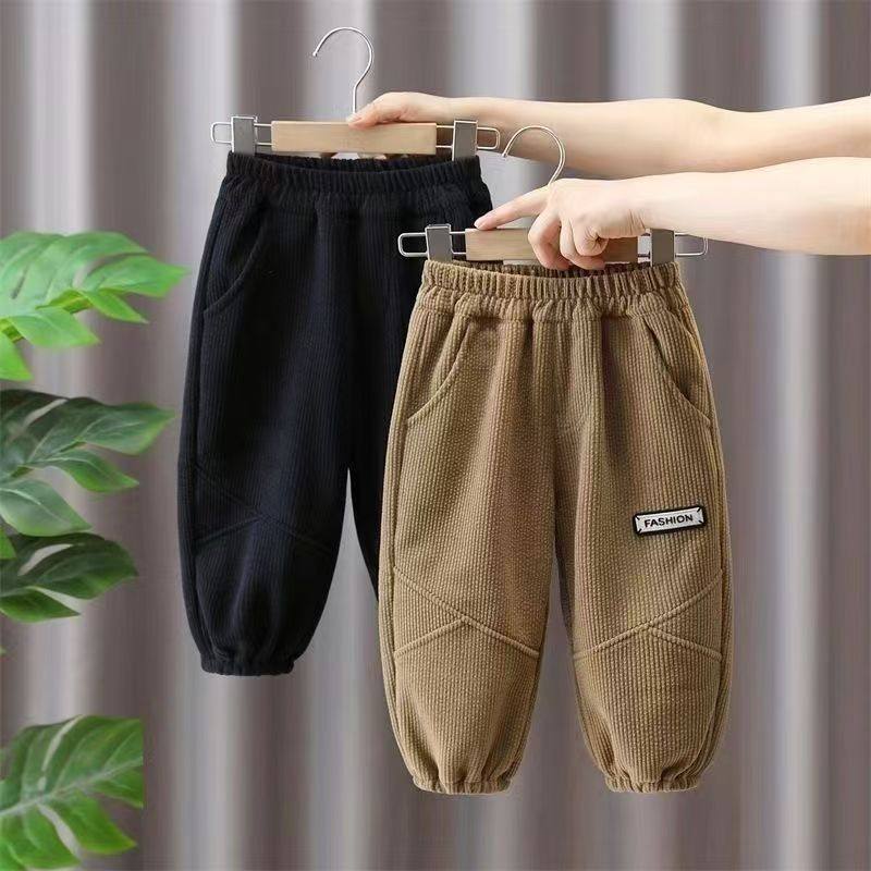 男童加绒裤子灯芯绒裤冬装儿童保暖一体绒长裤休闲裤2025新款洋气,淘宝优惠券,粉丝福利购,淘宝优惠卷