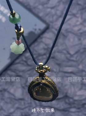 多功能扣女款手工编织佛牌链