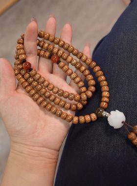 厂家【源头厂家年】5-10年陈籽海南星月菩提手串菩提子108颗直销