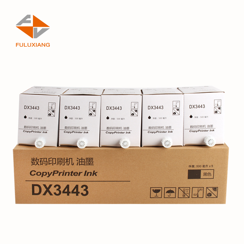 FULUXIANG适用理光DX3443油墨DD3344C数码印刷机CP6302一体机墨水 CP6303速印机墨盒printer lnk DX3443C油墨 - 图3