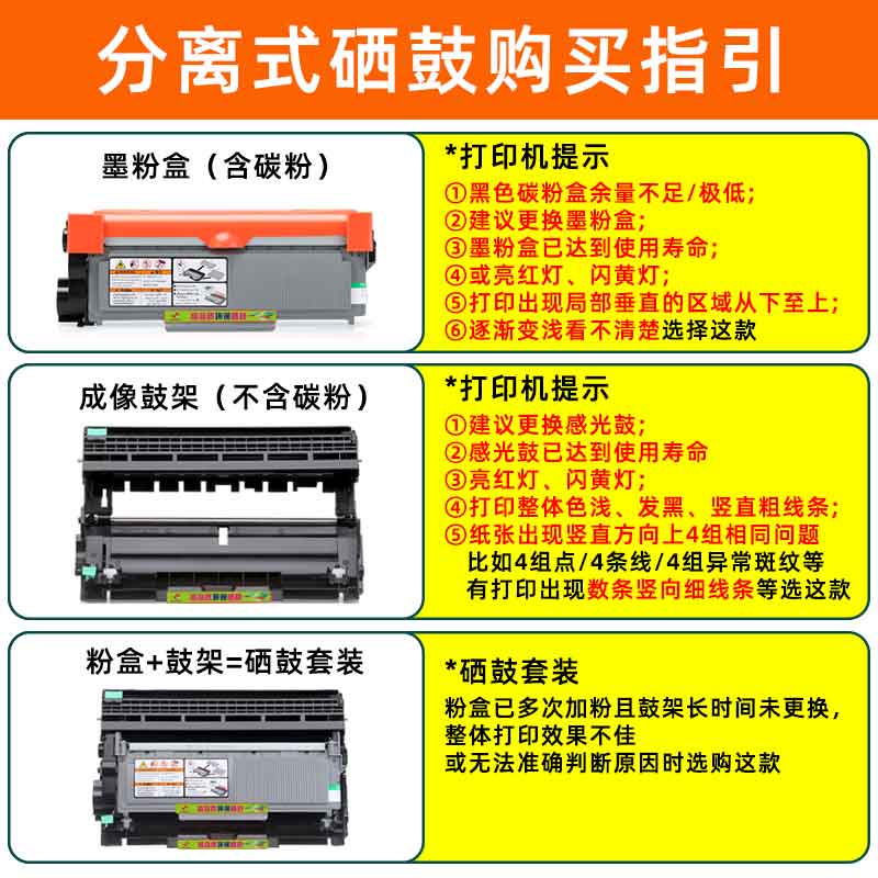 FULUXIANG适用兄弟MFC-2700D粉盒2720DW 2740DW墨粉盒DCP-L2520D 2540DW L2500D L2560DWR打印机硒鼓碳粉盒 - 图3