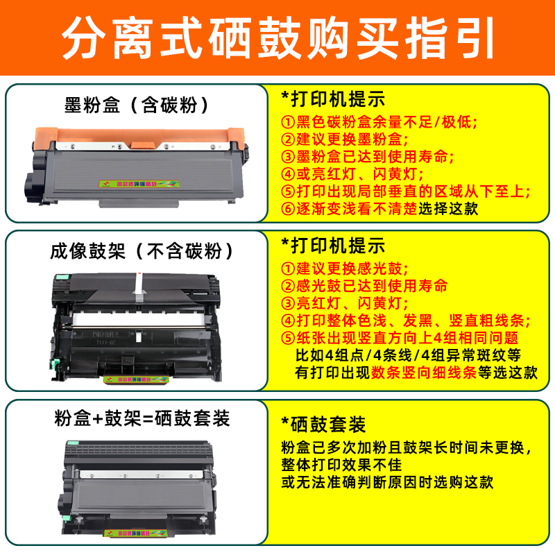 FULUXIANG适用联想M7400Pro粉盒M7455 dnf M7655 M7676dxf M7675打印机硒鼓架 墨粉LT2451墨盒易加粉 碳粉盒 - 图3