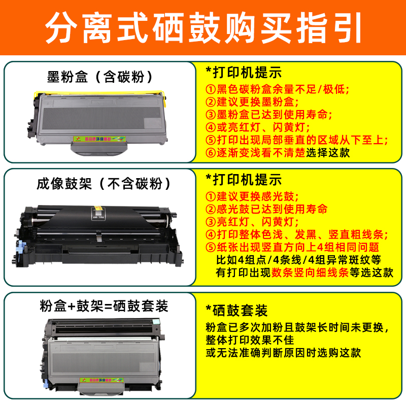 适用兄弟DCP7030粉盒7040 HL2140 MFC7340 7450 7840N联想M7250 7205 LJ2200 2250墨盒M7260 M7215打印机硒鼓 - 图3