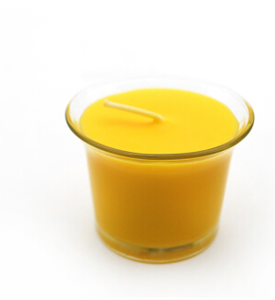 开口笑酥油灯直杯酥油蜡烛玻璃开口杯酥油灯礼佛点灯供佛12小时 - 图0