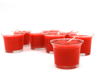 开口笑酥油灯直杯酥油蜡烛玻璃开口杯酥油灯礼佛点灯供佛12小时 - 图3