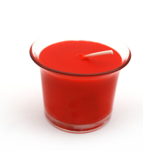 开口笑酥油灯直杯酥油蜡烛玻璃开口杯酥油灯礼佛点灯供佛12小时 - 图1