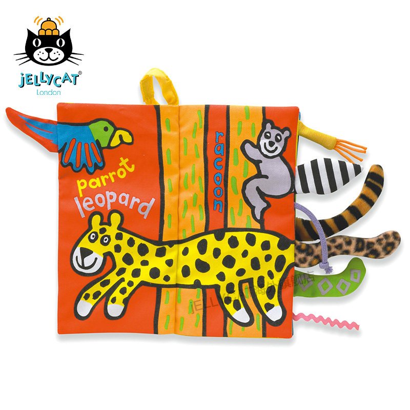 英国进口jellycat发声早教玩具布书Jungly