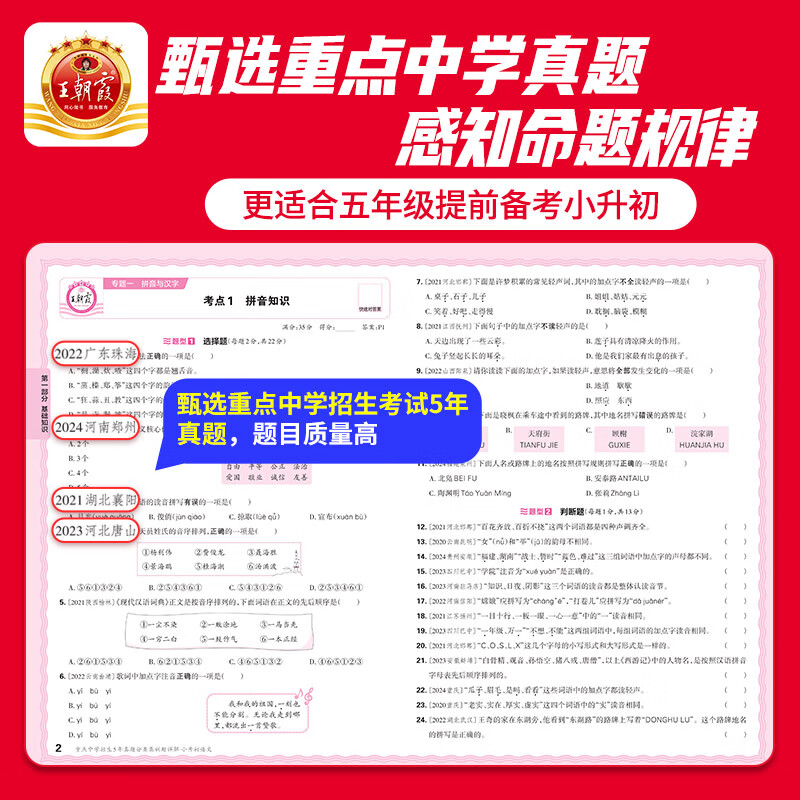 2025新王朝霞小升初五年真题分类集训超详解语文数学英语五六年级试卷各地通用招生考试分类集训小学备考毕业总复习真题试卷超详解
