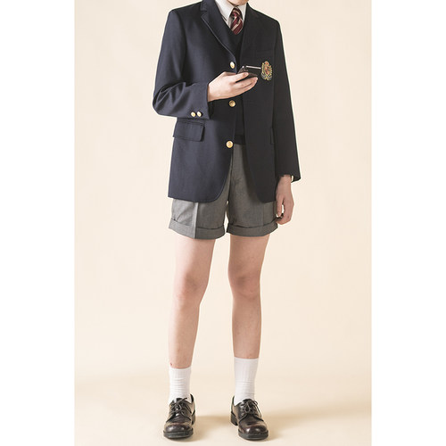 【无为工坊】DK制服正太西装短裤JK制服小短裤夏季短西裤男女兼用 - 图1